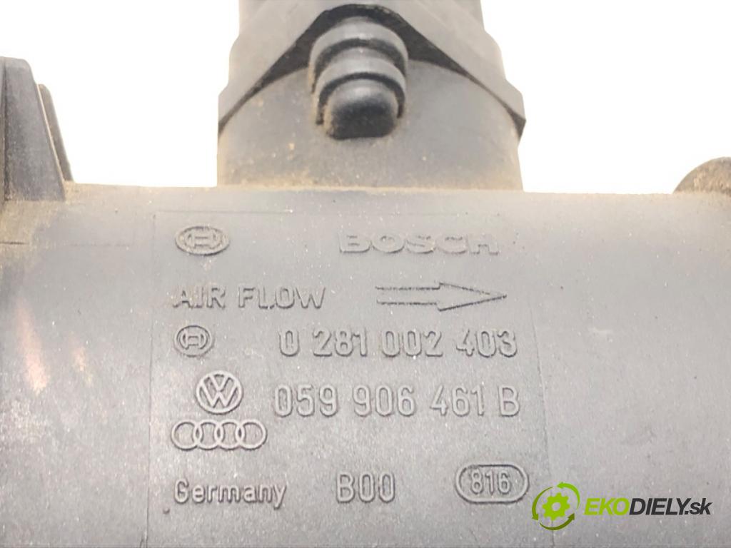VW PASSAT B5 Variant (3B5) 1997 - 2001    2.5 TDI Syncro/4motion 110 kW [150 KM] olej napędowy 1998 - 2000  Váha vzduchu 0281002403 059906461B (Váha vzduchu)
