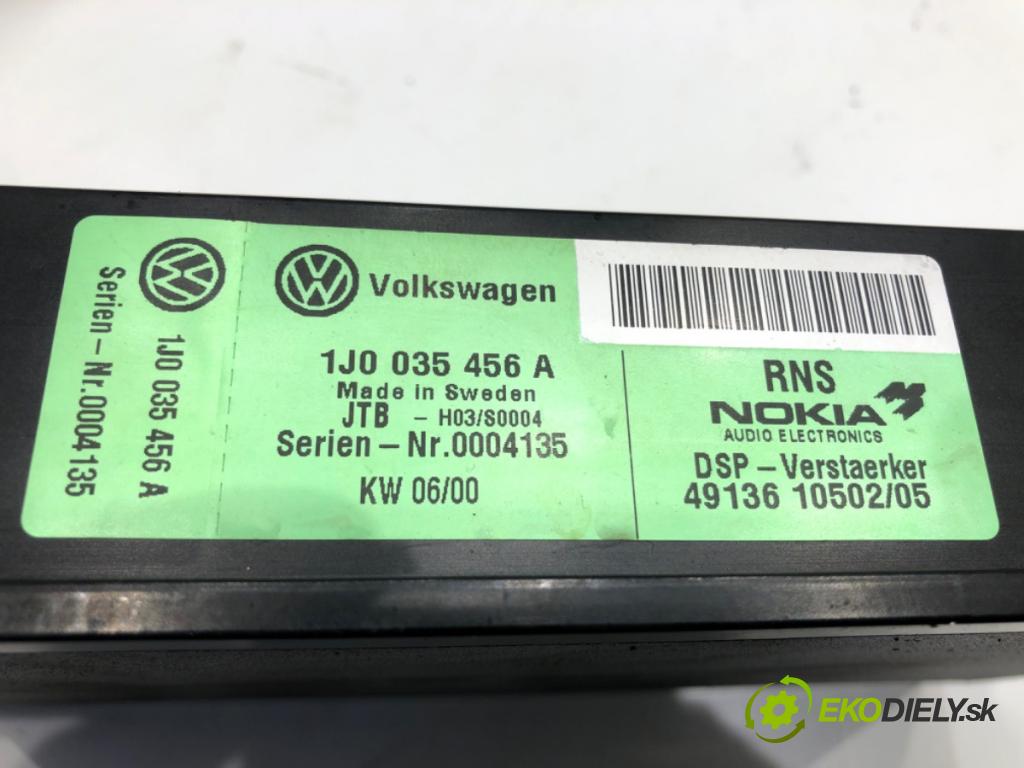 VW PASSAT B5 Variant (3B5) 1997 - 2001    2.5 TDI Syncro/4motion 110 kW [150 KM] olej napędowy 1998 - 2000  Zosilňovač 1J0035456A (Zosilňovač)