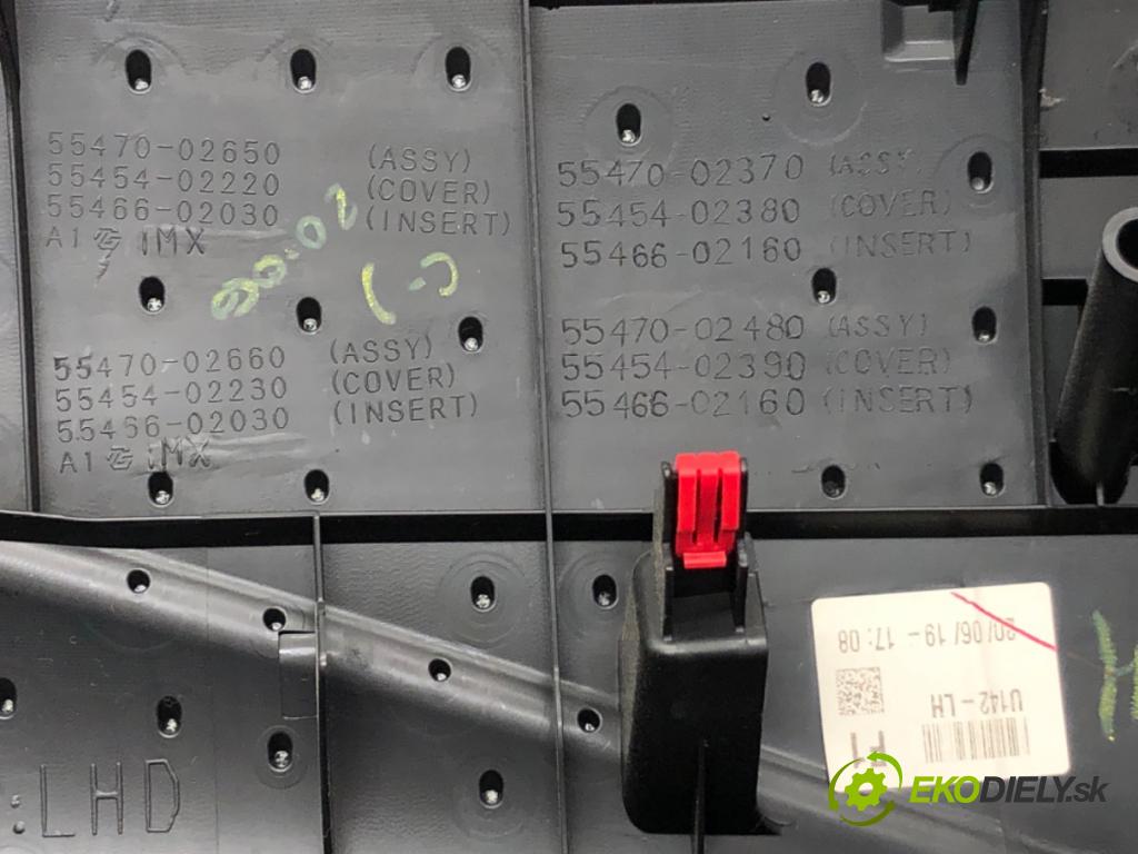 TOYOTA COROLLA liftback (_E21_) 2018 - 2022    2.0 Hybrid (MZEH12) 135 kW [184 KM] Hybryda silnik benzynowy / elektryczny 2021 - 2022  Lišta kryt prístrojovky 55470-02650