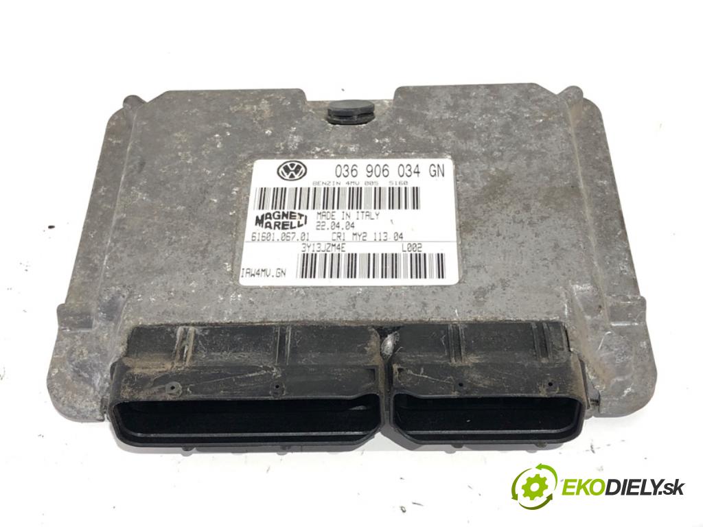 SKODA FABIA I (6Y2) 1999 - 2008    1.4 16V 55 kW [75 KM] benzyna 1999 - 2008  riadiaca jednotka Motor 036906034GN (Riadiaca jednotka)