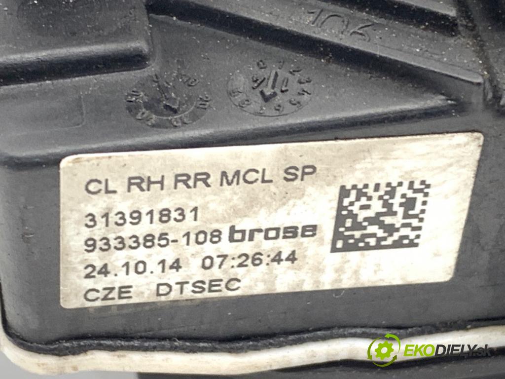 VOLVO V40 liftback (525, 526) 2012 - 2022    D4 140 kW [190 KM] olej napędowy 2014 - 2022  zámok dveře levý zadní část 31391831