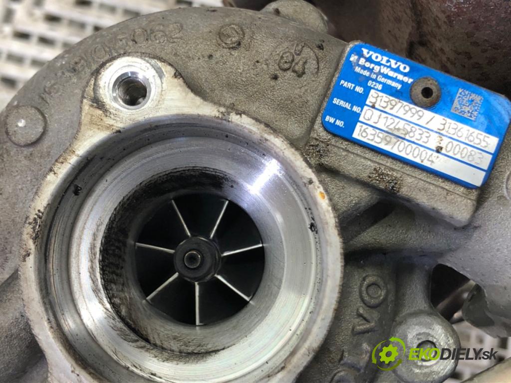 VOLVO V40 liftback (525, 526) 2012 - 2022    D4 140 kW [190 KM] olej napędowy 2014 - 2022  Turbodúchadlo,turbo 31361654 31397999 (Turbodúchadlo (kompletné))