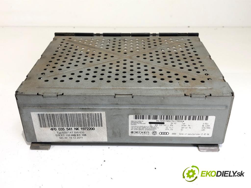 AUDI A6 C6 Avant (4F5) 2004 - 2011    3.0 TDI quattro 165 kW [225 KM] olej napędowy 2005 - 2006  TUNER radia 4E0910541L