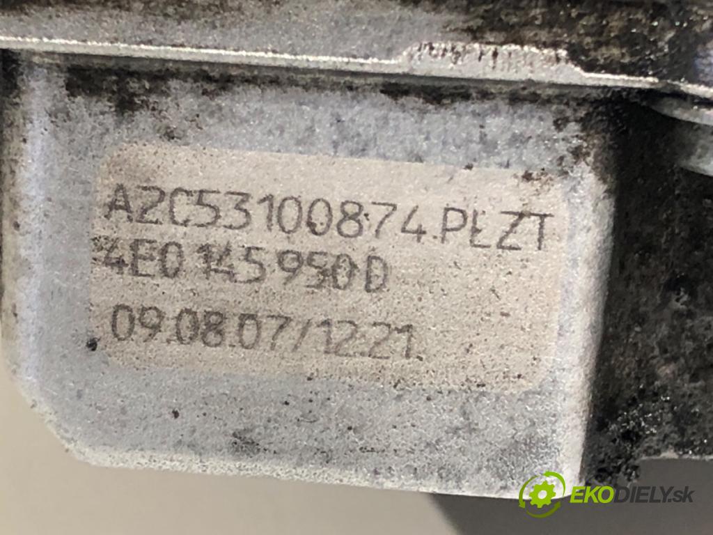 AUDI A6 C6 Avant (4F5) 2004 - 2011    3.0 TDI quattro 165 kW [225 KM] olej napędowy 2005 - 2006  Škrtiaca klapka 4E0145950D (Škrtiaca klapka)