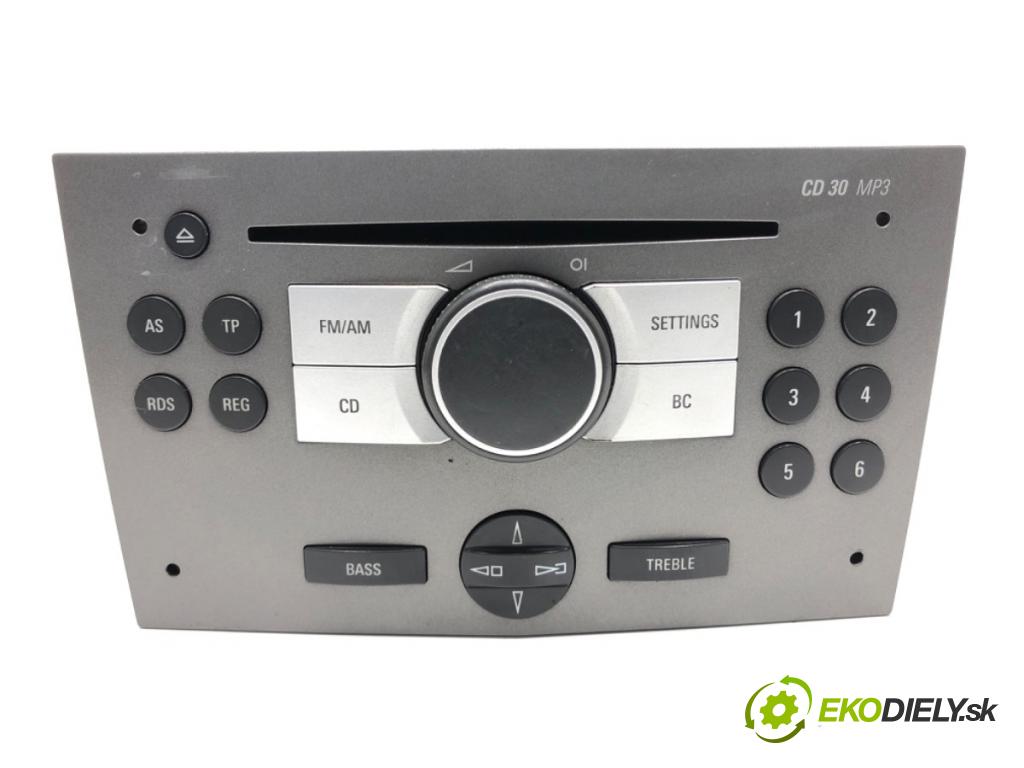 OPEL ASTRA H (A04) 2004 - 2014    1.7 CDTI (L48) 59 kW [80 KM] olej napędowy 2004 - 2010  RADIO 13154304 (Audio zariadenie)