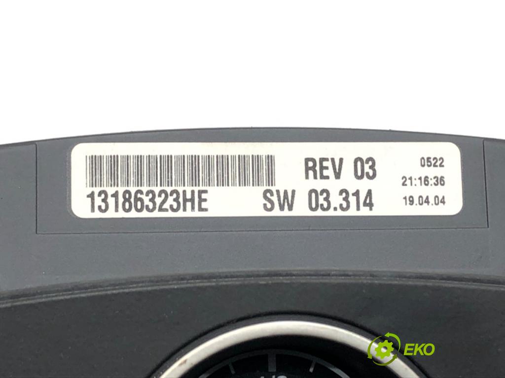 OPEL ASTRA H (A04) 2004 - 2014    1.7 CDTI (L48) 59 kW [80 KM] olej napędowy 2004 - 2010  Prístrojovka 13186323HE (Prístrojová doska, displej)