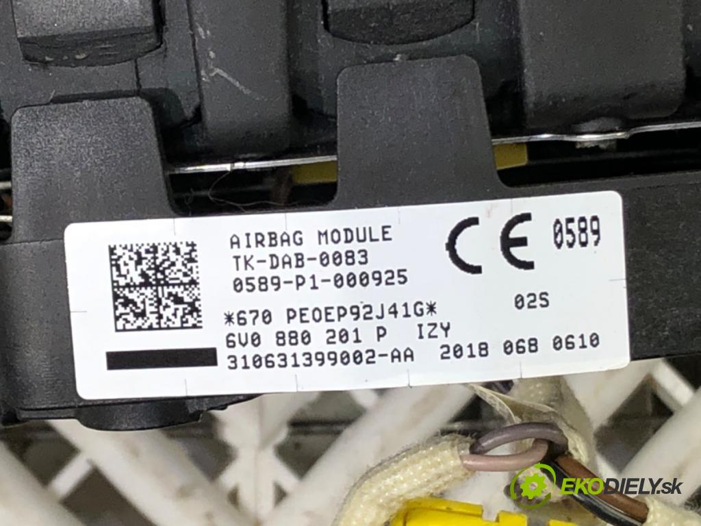 SKODA FABIA III Kombi 2018 55 kW 1.0 999 Palubná doska silentbloku ZÁBORY: pasy 6V0880201P