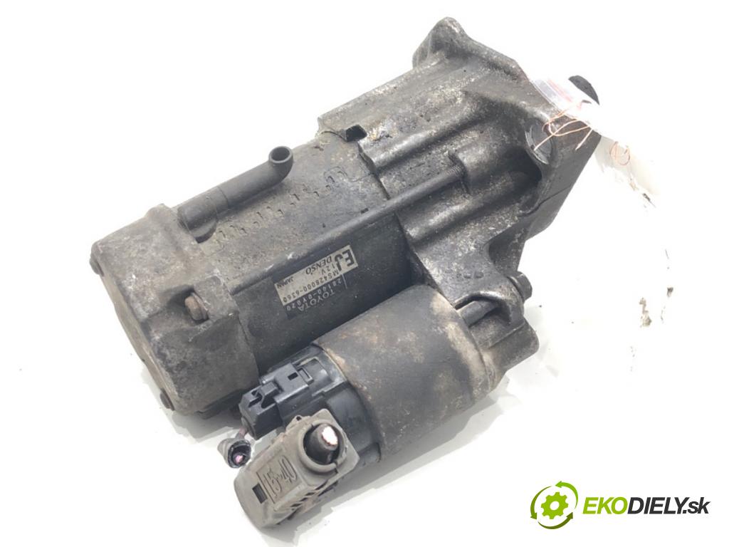 TOYOTA YARIS (_P9_) 2005 - 2014    1.33 VVT-i (NSP90_) 74 kW [100 KM] benzyna 2008 - 2011  Štartér 28100-0Y020 (Štartér)