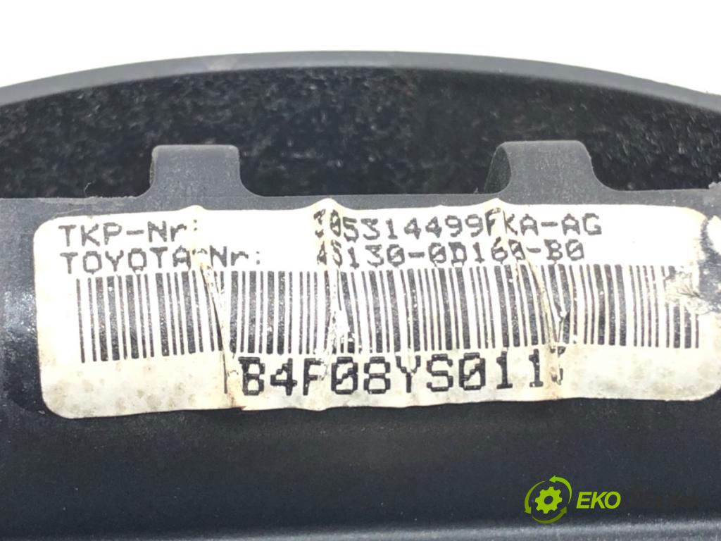 TOYOTA YARIS (_P9_) 2005 - 2014    1.33 VVT-i (NSP90_) 74 kW [100 KM] benzyna 2008 - 2011  AirBag volantu 45130-0D160-B0 (Airbag)