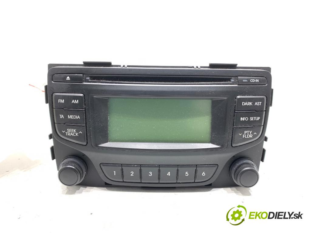 HYUNDAI ix20 (JC) 2010 - 2022    1.4 CRDi 57 kW [78 KM] olej napędowy 2011 - 2022  RADIO 96160-1K000 (Audio zariadenie)