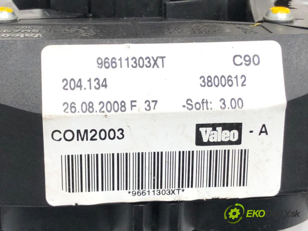 CITROEN C5 II (RC_) 2004 - 2022    1.8 16V (RC6FZB) 85 kW [116 KM] benzyna 2004 - 2005  Prepínač kombinovaný 96611303XT (Prepínač/spínač/tlačidlo a ovládač kúrenia)