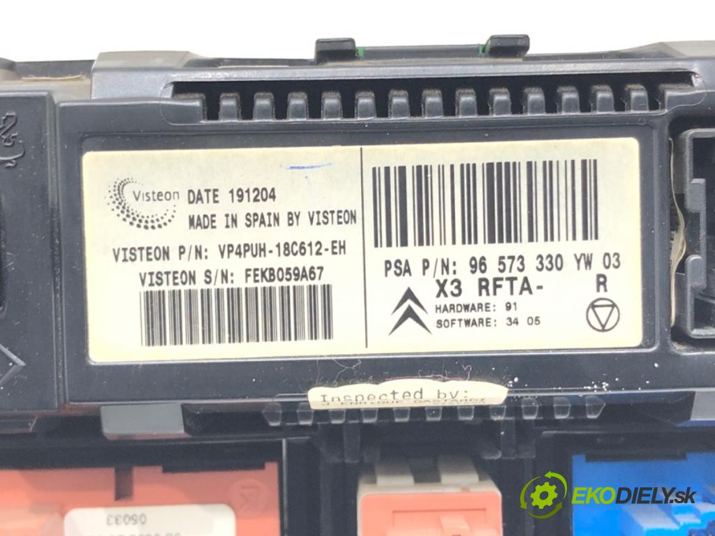 CITROEN C5 II (RC_) 2004 - 2022    1.8 16V (RC6FZB) 85 kW [116 KM] benzyna 2004 - 2005  Panel ovládania kúrenia 96573330YW (Prepínač/spínač/tlačidlo a ovládač kúrenia)