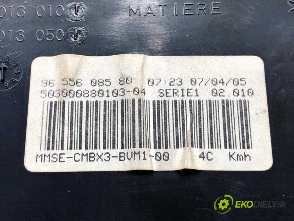 CITROEN C5 II (RC_) 2004 - 2022    1.8 16V (RC6FZB) 85 kW [116 KM] benzyna 2004 - 2005  Prístrojovka 9655608580 (Prístrojová doska, displej)