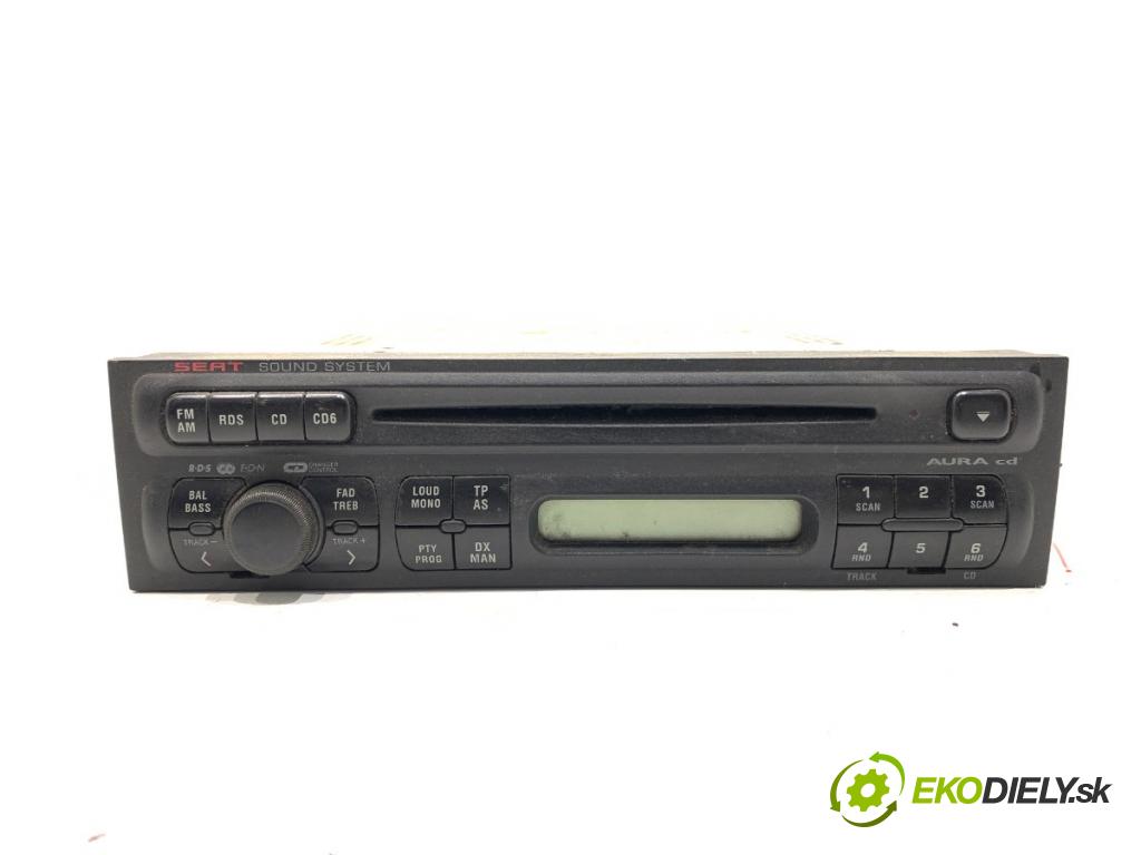 SEAT LEON (1M1) 1999 - 2006    1.9 TDI 81 kW [110 KM] olej napędowy 1999 - 2006  RADIO 1M0035186K (Audio zariadenie)