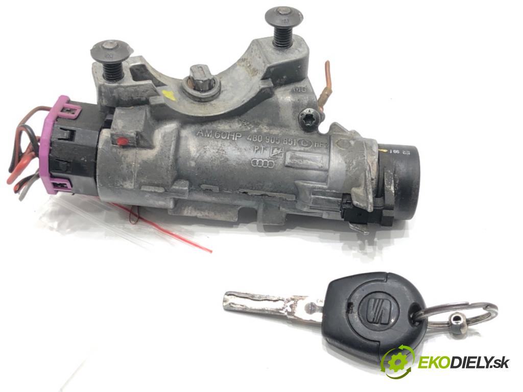 SEAT LEON (1M1) 1999 - 2006    1.9 TDI 81 kW [110 KM] olej napędowy 1999 - 2006  spinačka 4B0905851C (Spínacia skrinka a kľúč)