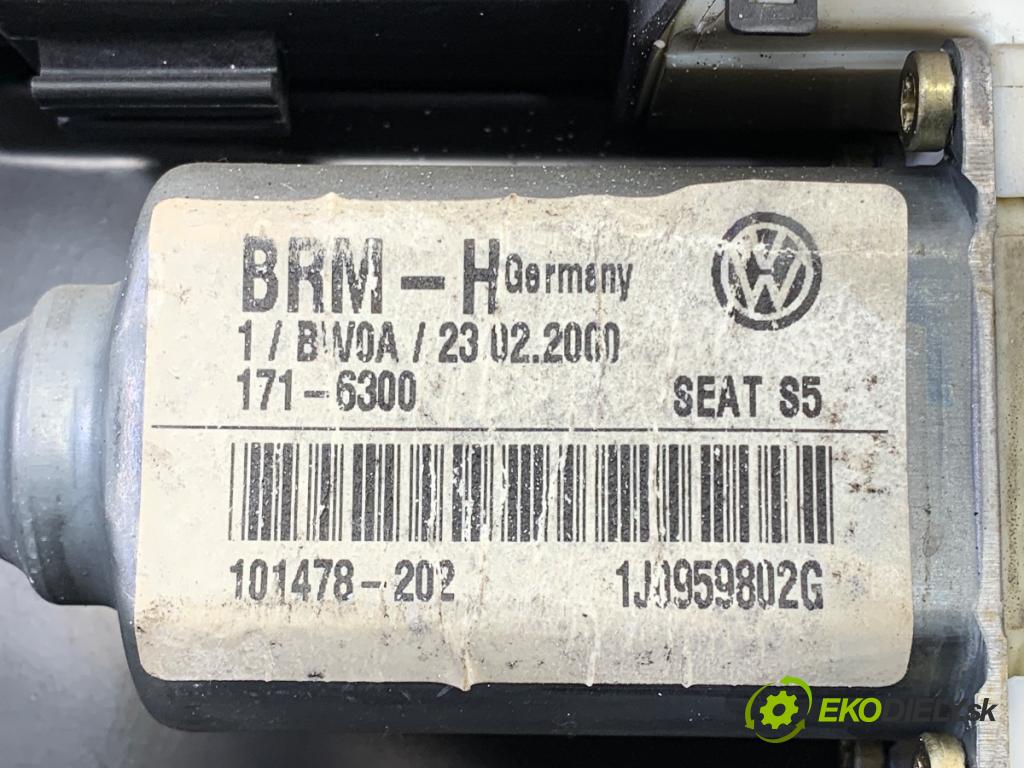 SEAT LEON (1M1) 1999 - 2006    1.9 TDI 81 kW [110 KM] olej napędowy 1999 - 2006  mechanismus okna pravý přední část 1J0959802G