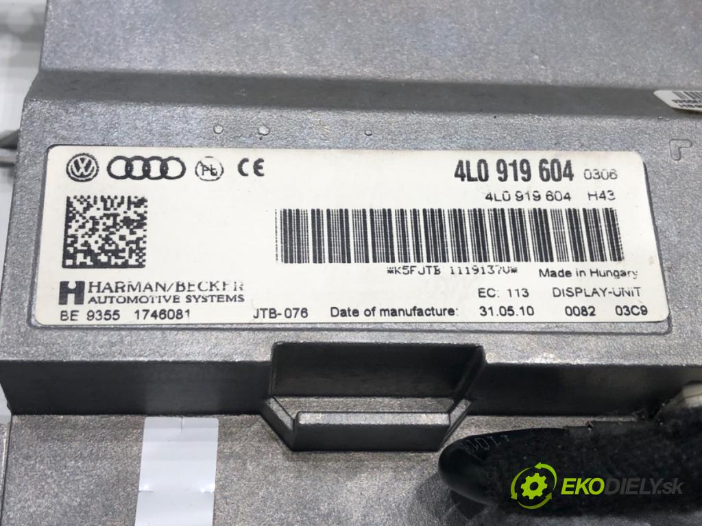 AUDI A4 B8 Avant (8K5) 2007 - 2015    2.0 TDI 100 kW [136 KM] olej napędowy 2008 - 2015  Dislpej 4L0919604 (Prístrojová doska, displej)