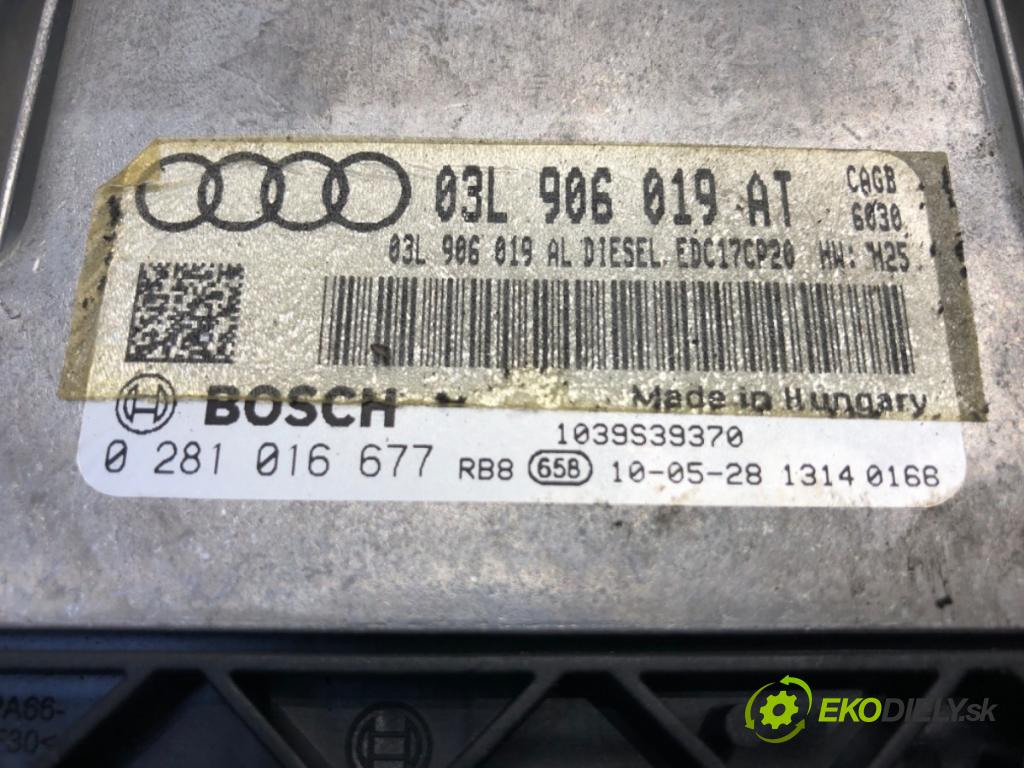 AUDI A4 B8 Avant (8K5) 2007 - 2015    2.0 TDI 100 kW [136 KM] olej napędowy 2008 - 2015  riadiaca jednotka Motor 03L906019AT 0281016677 (Riadiaca jednotka)