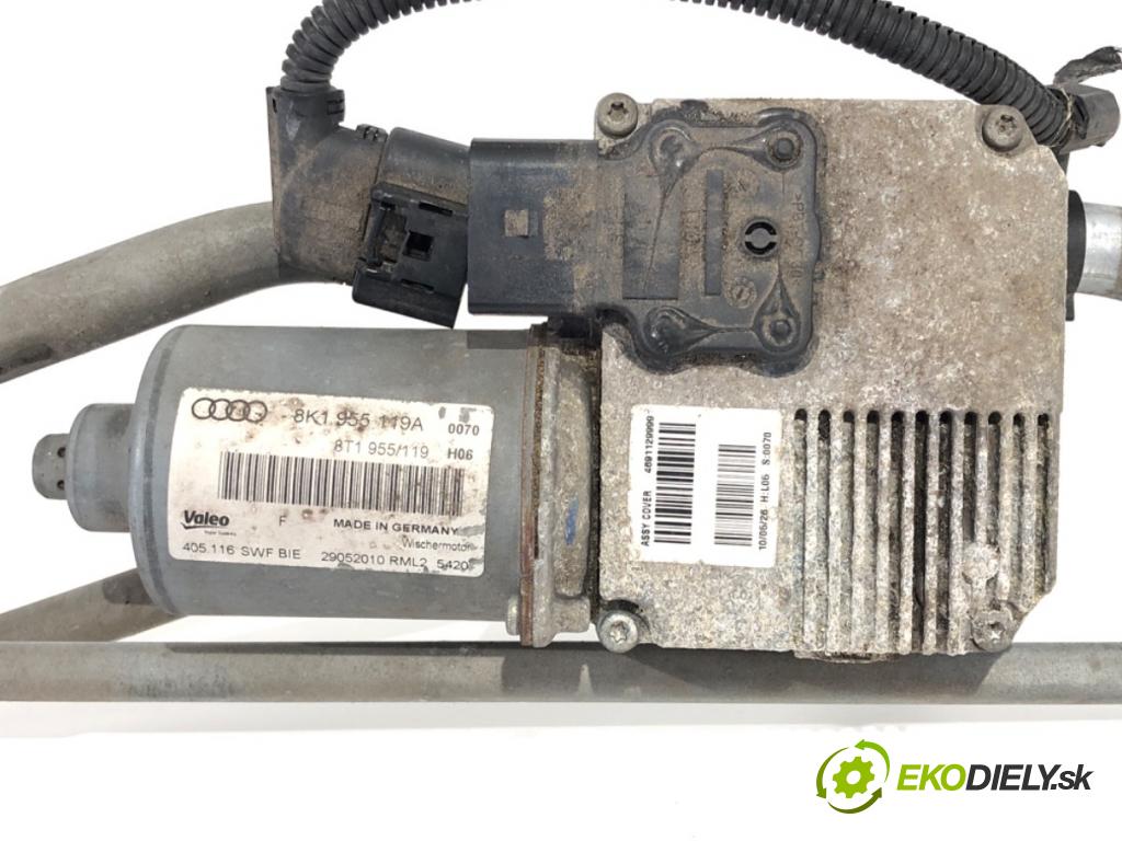 AUDI A4 B8 Avant (8K5) 2007 - 2015    2.0 TDI 100 kW [136 KM] olej napędowy 2008 - 2015  Mechanizmus stieračov predný 8K1955119A (Motorček stieračov predné)