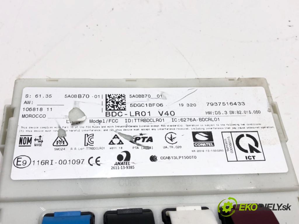 MINI MINI CLUBMAN (F54) 2014 - 2022    Cooper S ALL4 141 kW [192 KM] benzyna 2015 - 2022  modul BSI 5A0BB70 (Pojistkové skříňky)