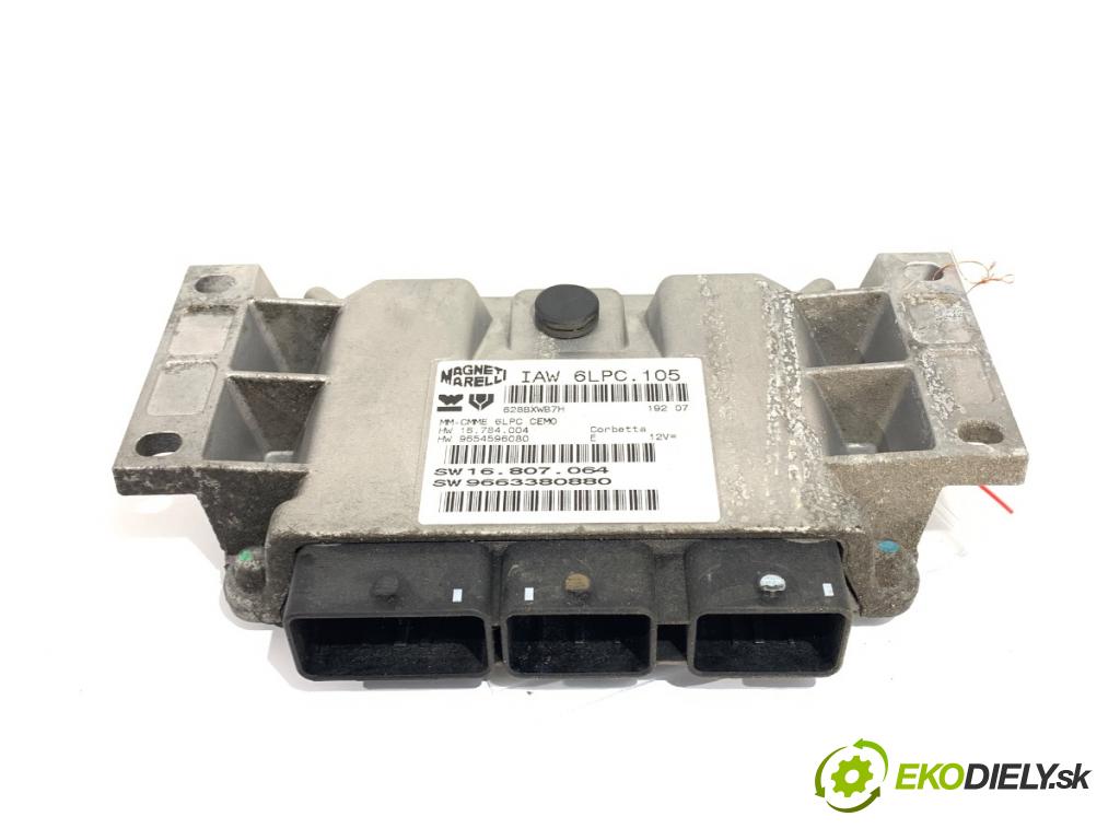 PEUGEOT 207 (WA_, WC_) 2006 - 2015    1.4 16V 65 kW [88 KM] benzyna 2006 - 2013  riadiaca jednotka Motor 9663380880 (Riadiaca jednotka)
