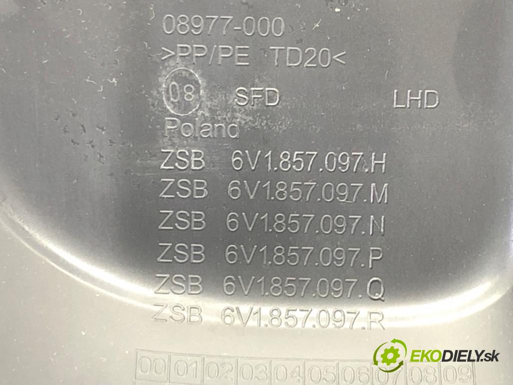 SKODA FABIA III Kombi (NJ5) 2014 - 2022    1.0 55 kW [75 KM] benzyna 2014 - 2022  Priehradka, kastlík spolujazdca 6V1857097 (Priehradka, kastlík)