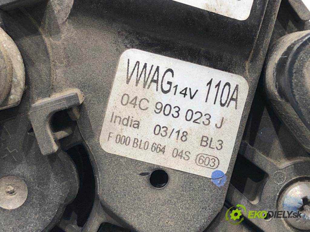 SKODA FABIA III Kombi (NJ5) 2014 - 2022    1.0 55 kW [75 KM] benzyna 2014 - 2022  Alternátor 04C903023J (Alternátor)