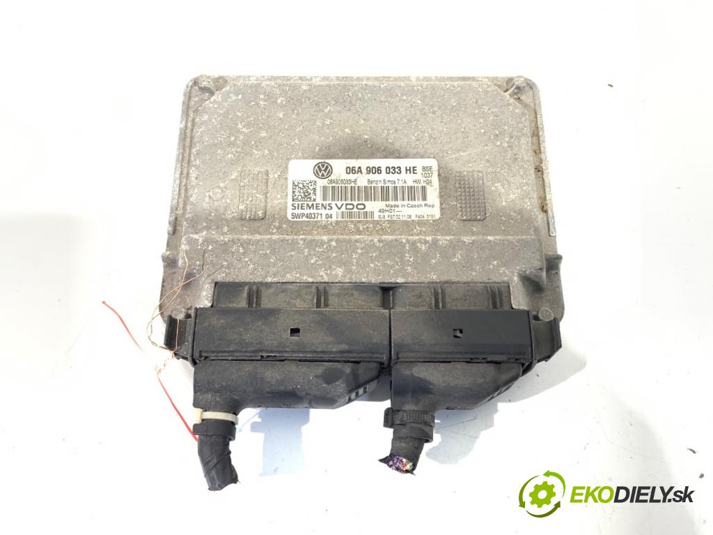 SEAT LEON (1P1) 2005 - 2013    1.6 75 kW [102 KM] benzyna 2005 - 2012  riadiaca jednotka Motor 06A906033HE (Riadiaca jednotka)