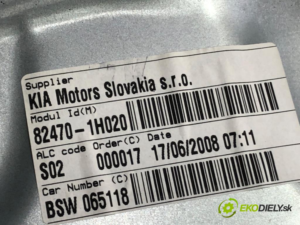 KIA CEED SW (ED) 2007 - 2012    1.4 80 kW [109 KM] benzyna 2007 - 2012  mechanismus okna levý přední část 82470-1H020