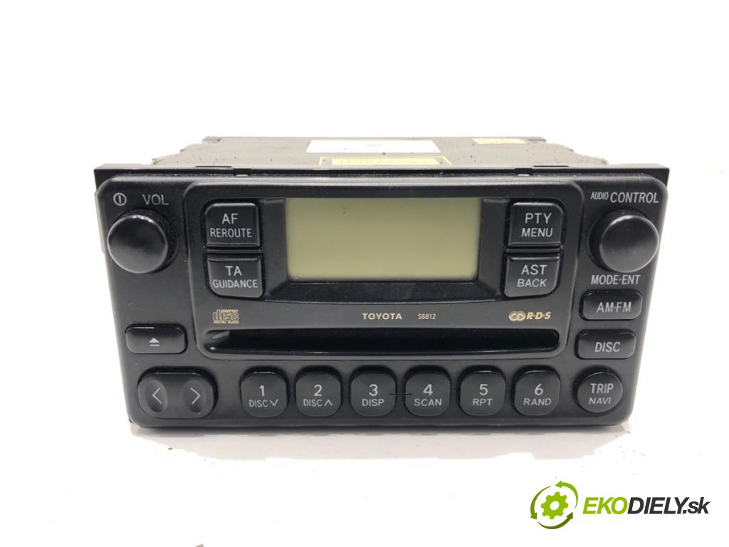 TOYOTA RAV 4 II (_A2_) 2000 - 2005    2.0 D 4WD (CLA20_, CLA21_) 85 kW [116 KM] olej napędowy 2001 - 2005  RADIO 86120-42130 (Audio zariadenie)