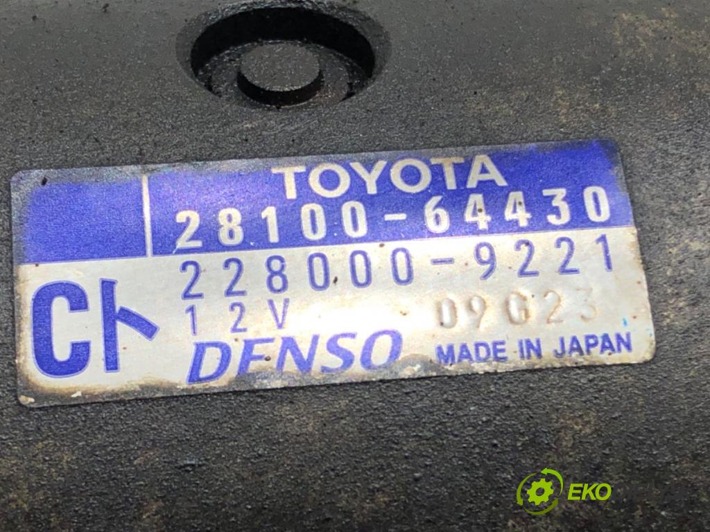 TOYOTA RAV 4 II (_A2_) 2000 - 2005    2.0 D 4WD (CLA20_, CLA21_) 85 kW [116 KM] olej napędowy 2001 - 2005  Štartér 28100-64430 (Štartér)