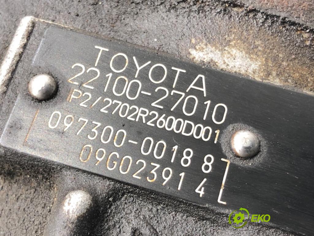 TOYOTA RAV 4 II (_A2_) 2000 - 2005    2.0 D 4WD (CLA20_, CLA21_) 85 kW [116 KM] olej napędowy 2001 - 2005  Pumpa vstrekovacia 22100-27010 (Vstrekovacie čerpadlo)