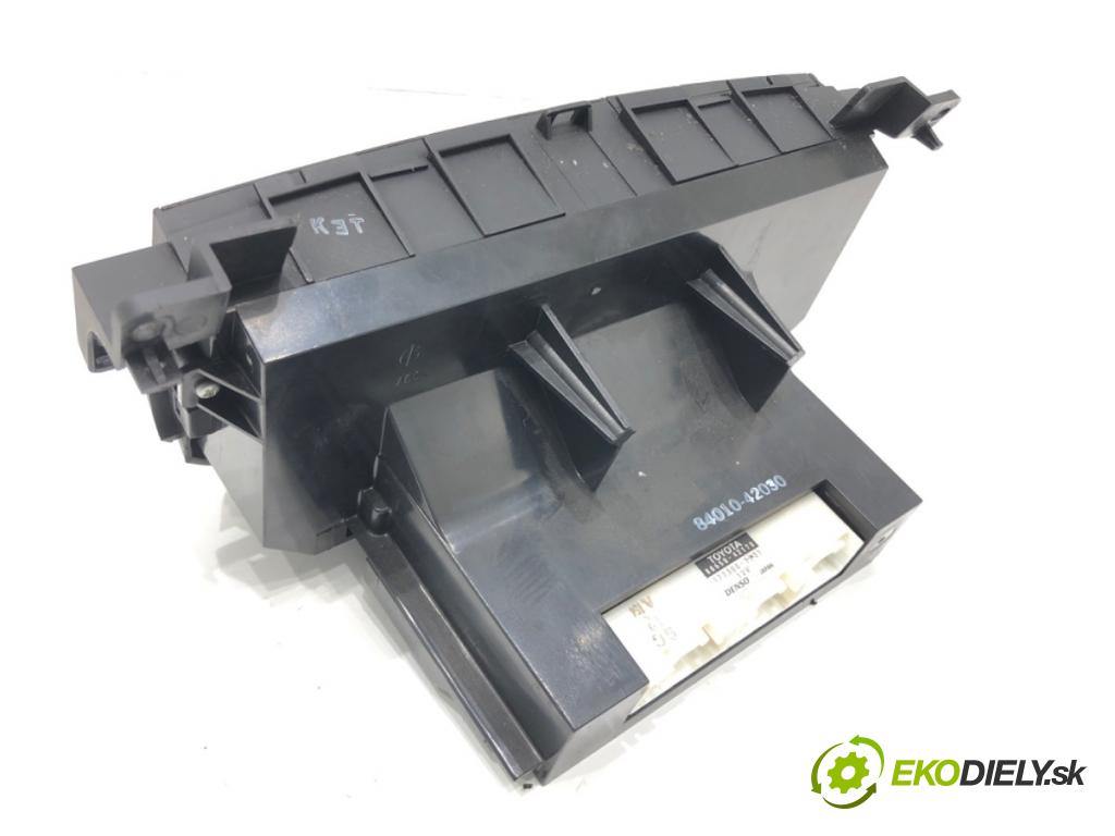 TOYOTA RAV 4 II (_A2_) 2000 - 2005    2.0 D 4WD (CLA20_, CLA21_) 85 kW [116 KM] olej napędowy 2001 - 2005  Panel ovládania kúrenia 88650-42170 (Prepínač/spínač/tlačidlo a ovládač kúrenia)