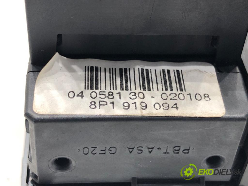 AUDI A3 (8P1) 2003 - 2013    1.9 TDI 77 kW [105 KM] olej napędowy 2003 - 2010  spínač světel 8P1941531AA