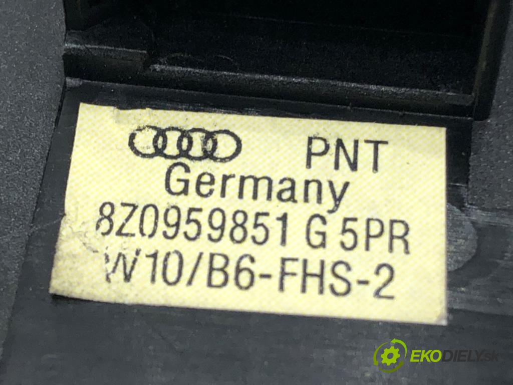 AUDI A3 (8P1) 2003 - 2013    1.9 TDI 77 kW [105 KM] olej napędowy 2003 - 2010  Prepínač okien 8Z0959851G (Prepínač/spínač/tlačidlo a ovládač kúrenia)