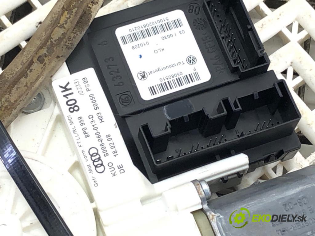 AUDI A3 (8P1) 2003 - 2013    1.9 TDI 77 kW [105 KM] olej napędowy 2003 - 2010  mechanismus okna levý přední část 8P0959801K