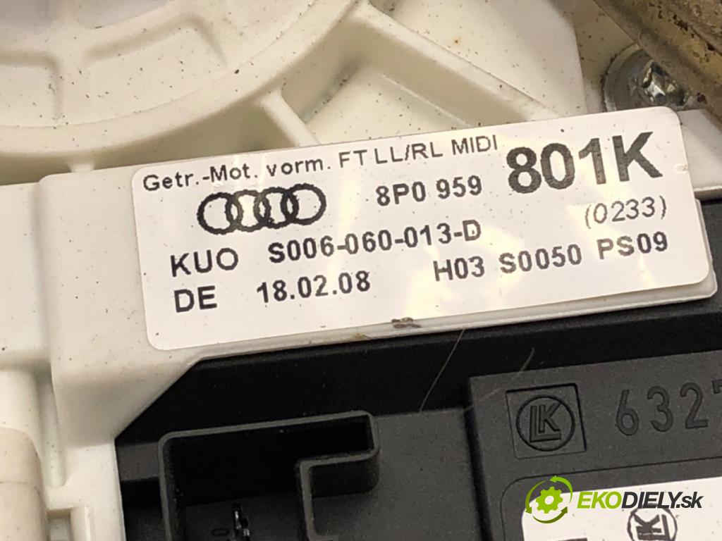 AUDI A3 (8P1) 2003 - 2013    1.9 TDI 77 kW [105 KM] olej napędowy 2003 - 2010  mechanismus okna levý přední část 8P0959801K