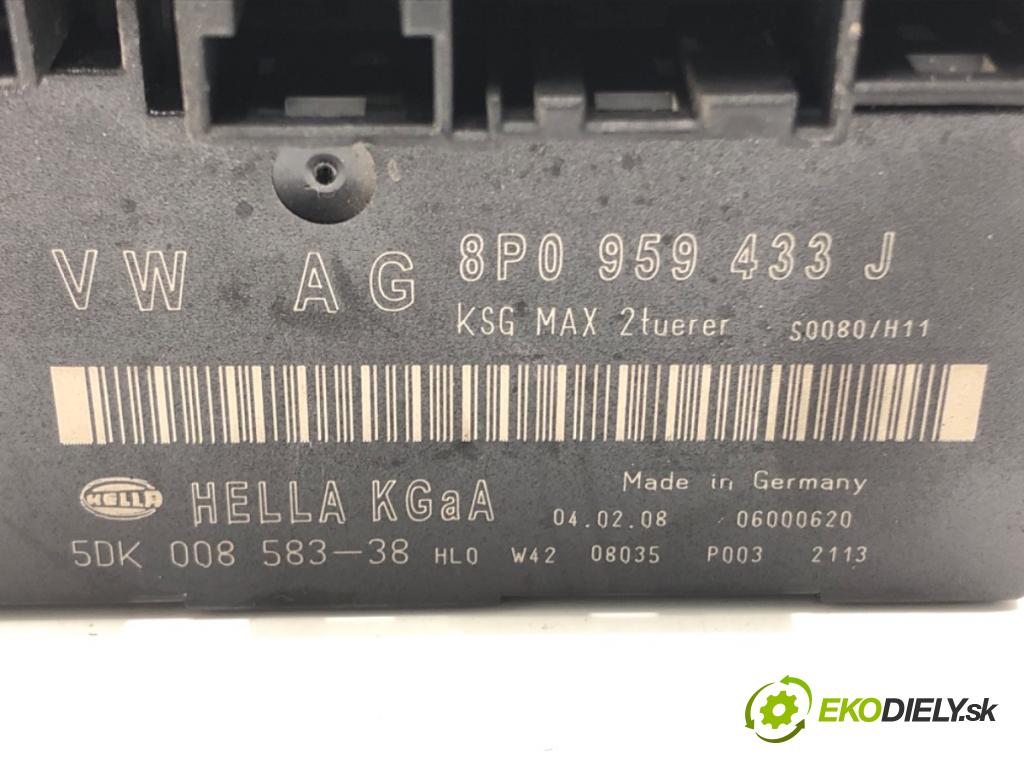 AUDI A3 (8P1) 2003 - 2013    1.9 TDI 77 kW [105 KM] olej napędowy 2003 - 2010  Modul komfortu 8P0959433J (Modul komfortu)