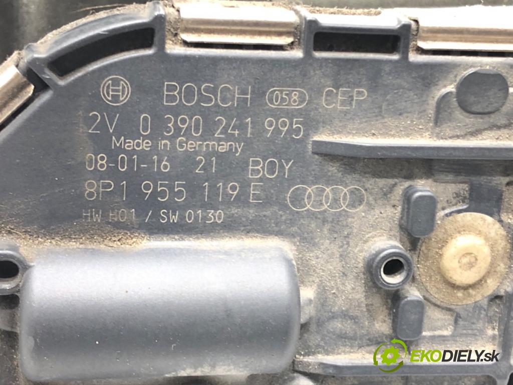 AUDI A3 (8P1) 2003 - 2013    1.9 TDI 77 kW [105 KM] olej napędowy 2003 - 2010  Mechanizmus stieračov predný 8P1955023K (Motorček stieračov predné)