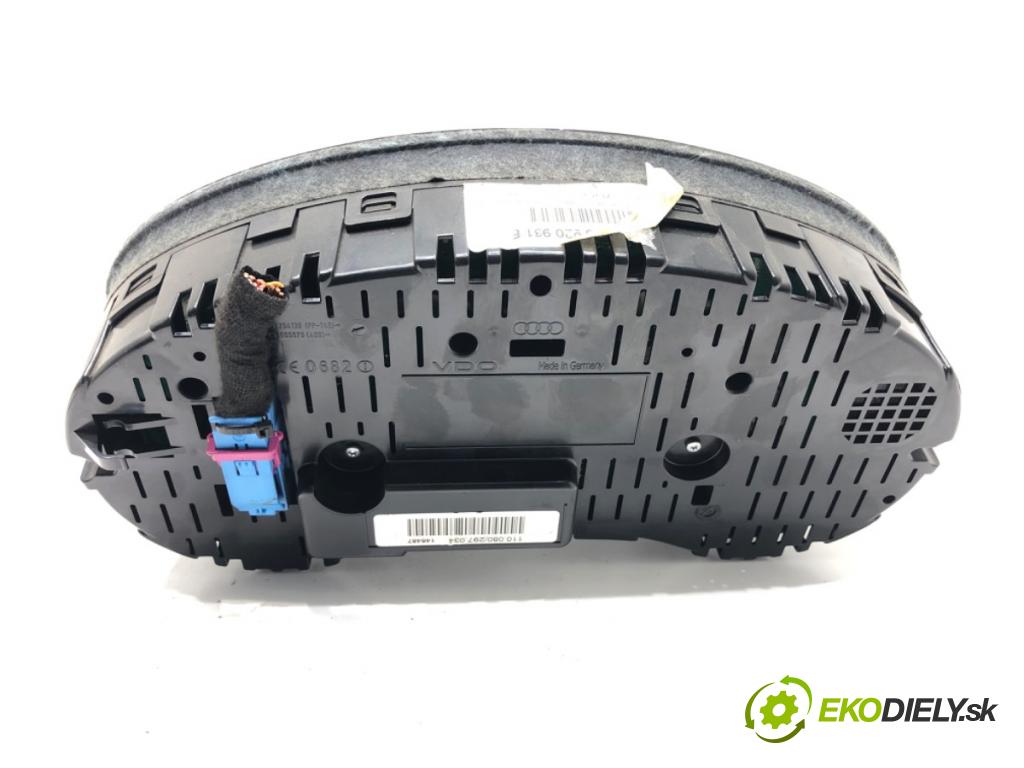 AUDI A3 (8P1) 2003 - 2013    1.9 TDI 77 kW [105 KM] olej napędowy 2003 - 2010  Prístrojovka 8P0920931E (Prístrojová doska, displej)