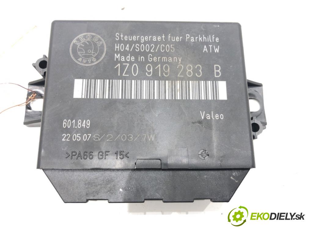 SKODA OCTAVIA II (1Z3) 2004 - 2013    1.6 FSI 85 kW [115 KM] benzyna 2004 - 2008  Modul PDC 1Z0919283B (Ostatné)