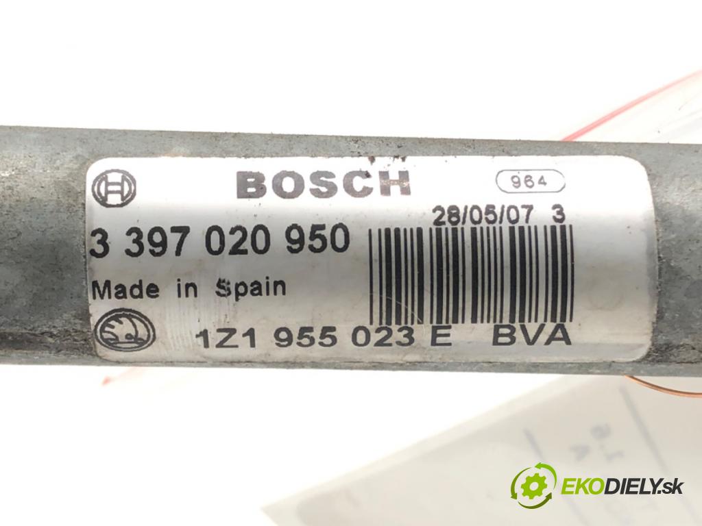 SKODA OCTAVIA II (1Z3) 2004 - 2013    1.6 FSI 85 kW [115 KM] benzyna 2004 - 2008  Mechanizmus stieračov predný 1Z1955023E (Motorček stieračov predné)