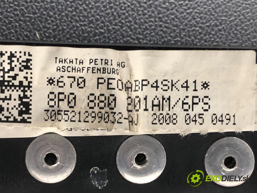 AUDI A3 (8P1) 2003 - 2013    1.9 TDI 77 kW [105 KM] olej napędowy 2003 - 2010  AirBag volantu 8P0880201AM (Airbag)