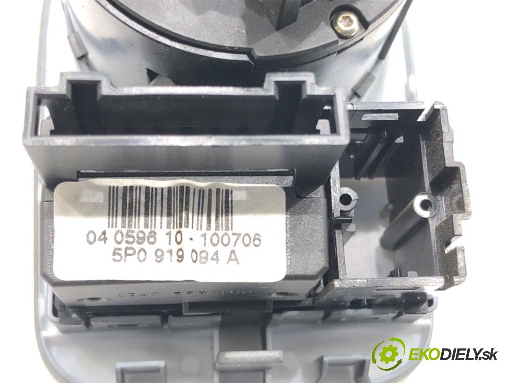 SEAT LEON (1P1) 2005 - 2013    1.6 75 kW [102 KM] benzyna 2005 - 2012  spínač světel D. 5P0919094A