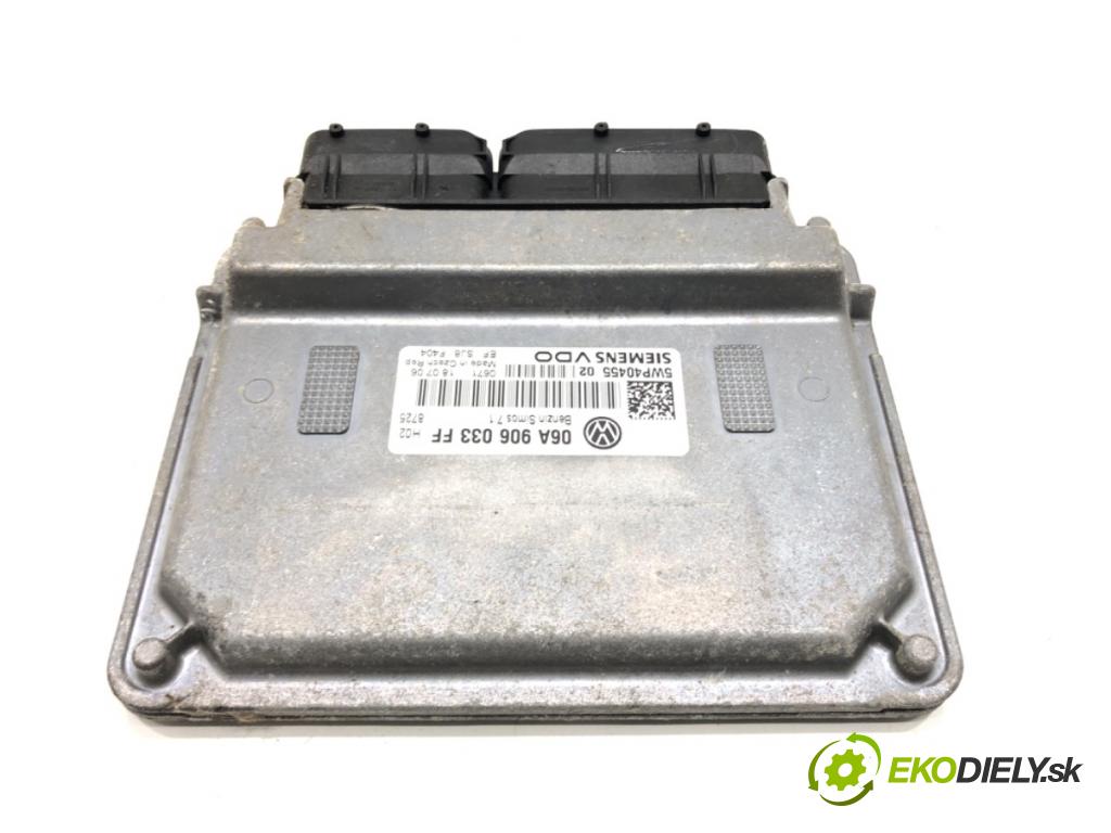 SEAT LEON (1P1) 2005 - 2013    1.6 75 kW [102 KM] benzyna 2005 - 2012  riadiaca jednotka Motor 06A906033FF (Riadiaca jednotka)