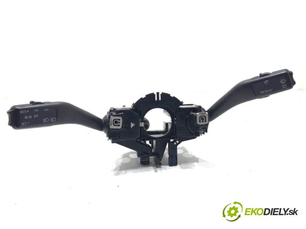 SEAT LEON (1P1) 2005 - 2013    1.6 75 kW [102 KM] benzyna 2005 - 2012  Prepínač kombinovaný 1K0953519A (Prepínač/spínač/tlačidlo a ovládač kúrenia)