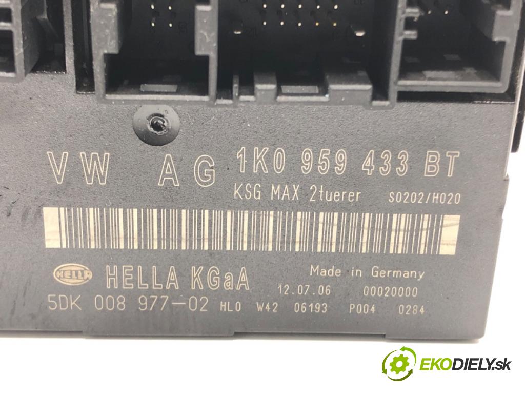 SEAT LEON (1P1) 2005 - 2013    1.6 75 kW [102 KM] benzyna 2005 - 2012  Modul komfortu 1K0959433BT (Modul komfortu)