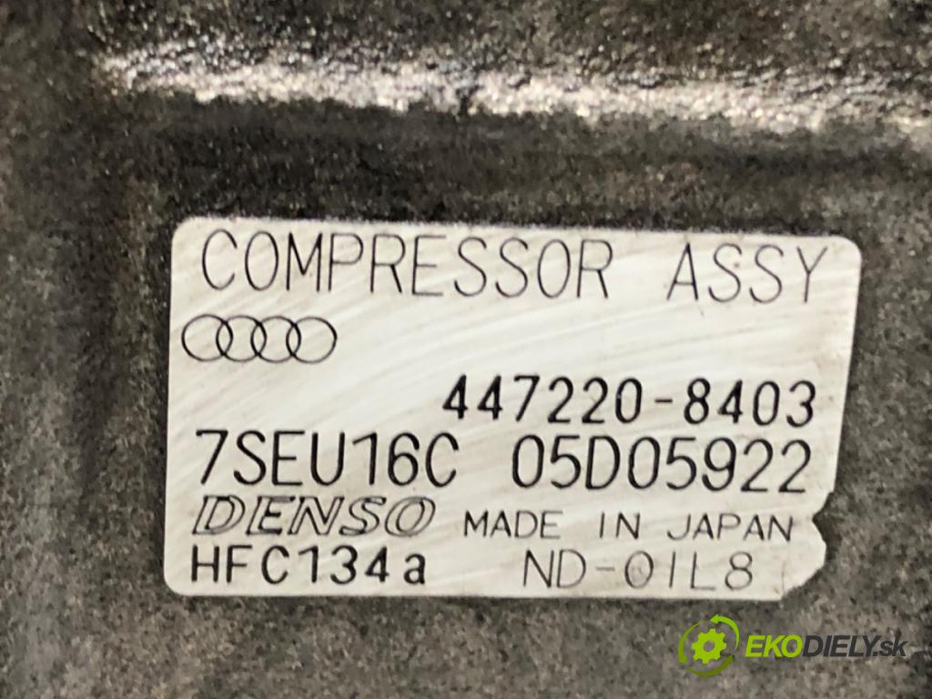 AUDI A4 B6 (8E2) 2000 - 2005    1.9 TDI 96 kW [130 KM] olej napędowy 2000 - 2004  Kompresor klimatizácie 447220-8403 7SEU16C (Kompresor klimatizácie)