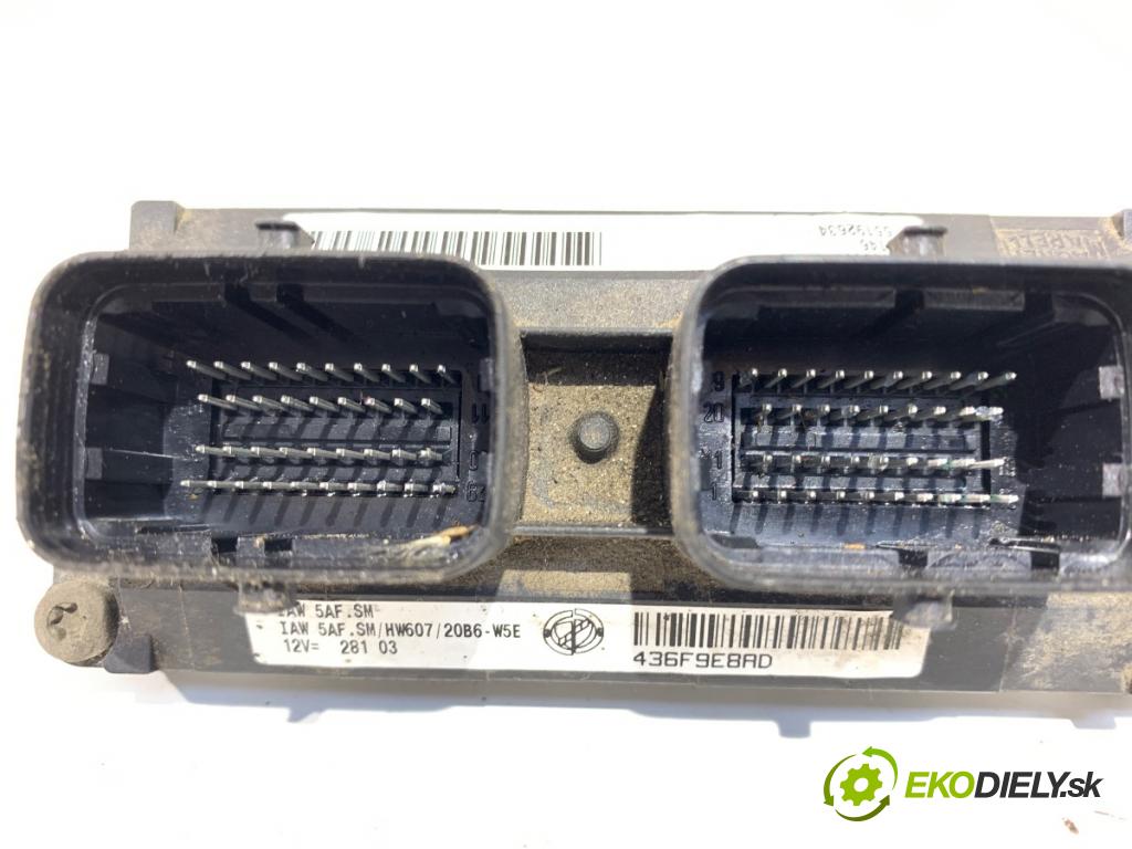 FIAT PANDA (169_) 2003 - 2022    1.1 (169.AXA1A) 40 kW [54 KM] benzyna 2003 - 2022  riadiaca jednotka Motor IAW5AFSM (Riadiaca jednotka)