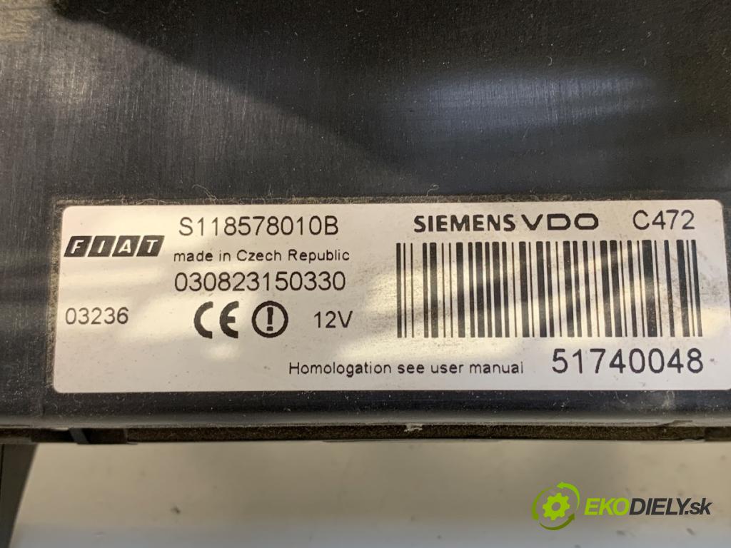 FIAT PANDA (169_) 2003 - 2022    1.1 (169.AXA1A) 40 kW [54 KM] benzyna 2003 - 2022  modul BSI 51740048 (Pojistkové skříňky)